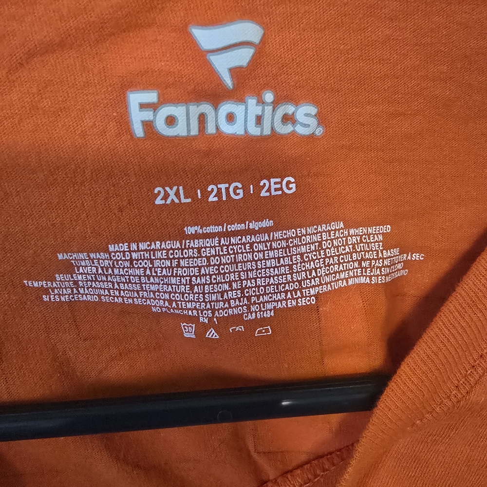 Fanatics Orange NY Islanders Short Sleeve Tee - Picture 2 of 4
